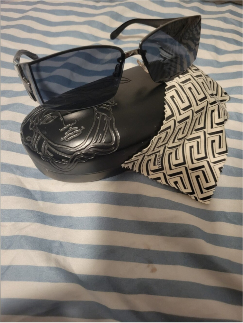 Versace Men’s Black Frame Sunglasses